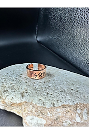 Ham Saf Bakır Yüzük -Kişiye Özel Yüzük Yapılır -6 cm