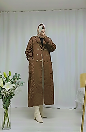 Uzun Ayşe akay kahve hırka mont