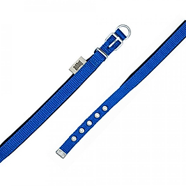 Doggie Konforlu Dokumadan El Yapımı Köpek Boyun Tasması Kalınlık 2 cm - Royal Blue DSBT2010S