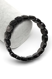 Silver Obsidyen Doğaltaş Bileklik 11 x 15 Özel Kesim