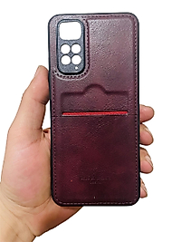Redmi Note 11 Pro - Note 12 Pro 4G Kartlıklı Deri Telefon Kılıfı
