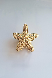 Deniz yıldızı metal gold mandal toka