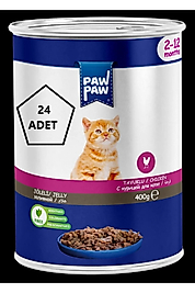 PawPaw Tavuklu Yavru Kedi Konservesi 400gr 24'lü