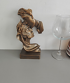 "Kraliçeme Sevgi" El Yapımı  Biblo (15x26 cm)