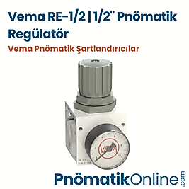 Vema RE-1/2 | 1/2" Pnömatik Regülatör