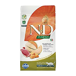 N&D Pumpkin Balkabaklı, Ördek Etli & Kavunlu Yetişkin Kedi Maması 1,5 kg