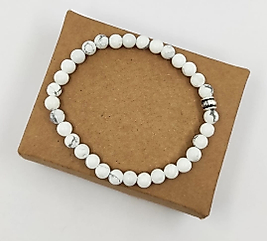 HAVLİT TAŞI 6 MM KÜRE KESİM DOĞAL TAŞ  BİLEKLİK