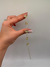 Xuping Altın Kaplama Küçük Yonca Figürlü Bileklik