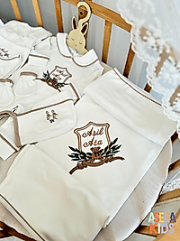 Yenidoğan Set - Bebeğinizin İsmi Nakışlı