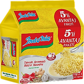 INDOMIE 5'Lİ PAKET TAVUKLU NOODLE 8 li