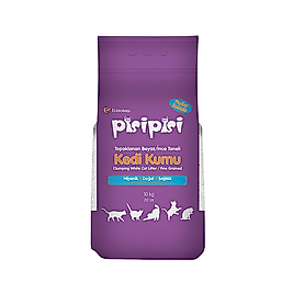 Eczacıbaşı Pisi Pisi Pudra Kokulu İnce Taneli Bentonit Kedi Kumu 10 kg