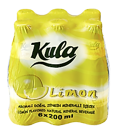 Kula Limon Aromalı Maden Suyu 6*200 Ml