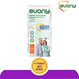 Evony Emici Külot Büyük Boy(L) 30'lu 4 Paket