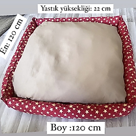 XXL Handmade Köpek Yatağı 1.20 cm x1.20 cm