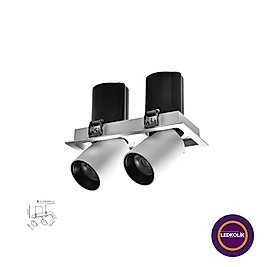 40W Sıva Altı İkili Hareketli Led Spot