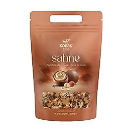 SAHNE - SÜTLÜ FINDIK KREMALI ÇİKOLATA 500 GR (KOLİ İÇİ=12 ADET)