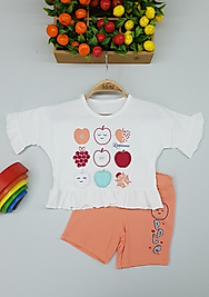 NAZAR ÇİZGİLİ SÜPREM BEBEK TAKIM TURUNCU 9-24 AY