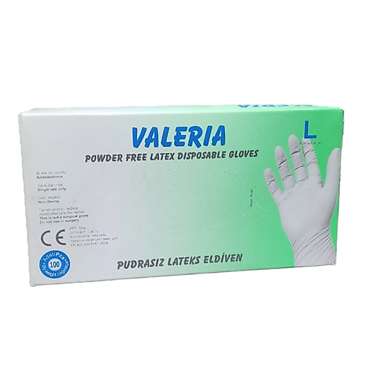 VALERIA PUDRASIZ LATEKS ELDİVEN 100 ADET L BEDEN