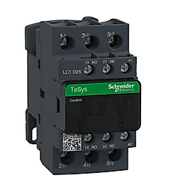 TeSys D Kontaktör - 3P (3 NA) - AC-3 - <= 440 V 25 A - 220 V AC Bobin LC1D25M7