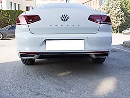 Krom Egzoz Çerçevesi Difüzör 3 Parça 