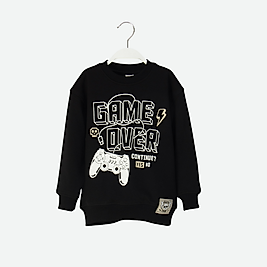 Erkek Çocuk Siyah Sweat