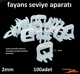 FAYANS SEVİYE APARATI 2MM SERAMİK AYAR DERZ ARTISI APARATI PLASTİK
