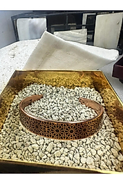 Saf Bakır Full Koruma Zırhlı Motifli Özel Kumlu Bileklik 17 Cm 35-40gr