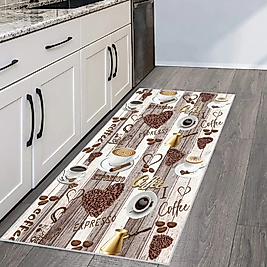 Rovigo Home Dijital Baskı Yıkanabilir Kaymaz Taban Mutfak Halısı 100x150 cm