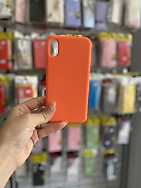iPhone X-Xs Uyumlu Soft Lansman Telefon Kılıfı Turuncu