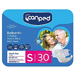 Canped Belbantlı Hasta Bezi Küçük (S) 30 Adet