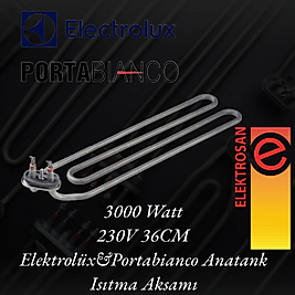 Elektrolüx İnoksan Bulaşık Makinesi Anatank Rezistans 3000Watt 230V Ø:8.3 Incolay