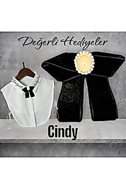 Cindy Taşlı Broş Kadın Yaka Aksesuarı Yaka Kurdela Erkek Kurdele Broş Yaka Iğnesi Gotik Aksesuar