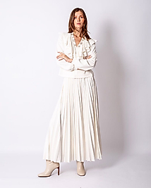 LADY GINA COMPANY YAKASI TAŞ İŞLEMELİ ETEK ECRU TAKIM