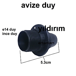 AVİZE DUY İNCE DUY AVİZE APARATI SİYAH E14