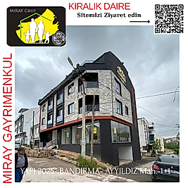 1001-KIRALIK DAIRE-BALIKESIR-BANDIRMA - AYYILDIZ MAH.- 1+1  SIFIR DAIRE -45 m² Net-FIYAT : 15 000 TL