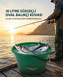 10L RENKLİ OVAL BALIKÇI KOVASI