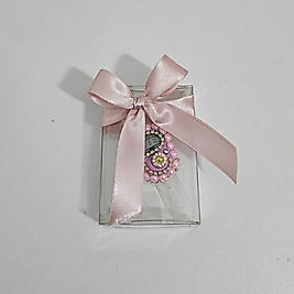 Pembe  Kurdeleli Kutulu Taşlı Zikirmatik