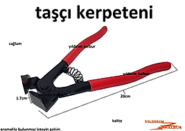 TAŞÇI KERPETENİ SERAMİK FAYANS KIRMA PENSESİ SAĞLAM KERPETEN