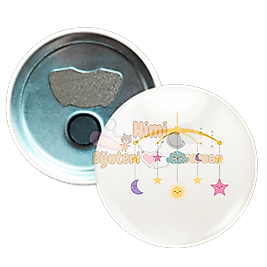 Kız Erkek Çocuk Baby Shower Metal Resimli İğneli Buton Rozet Magnet Anahtarlık Açacak Çanta Rozetleri M37