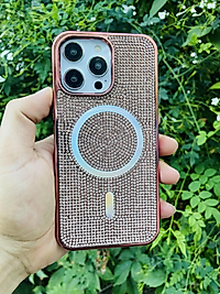 iPhone 13 - 14 Uyumlu Diamond Taşlı Magsafe Telefon Kılıfı