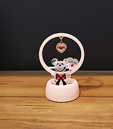 Işıklı I Love You Ayıcık(pembe)