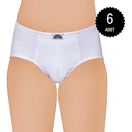 Gümüş 3032 Erkek Çocuk Penye Slip Külot 6 lı Paket