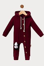 Unisex Kadife Bebek Tulumu 6-24 Ay – Yumuşak & Sıcacık