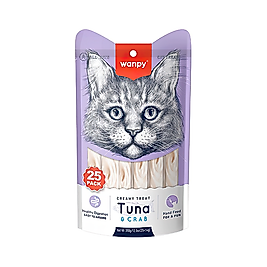 Wanpy Ton Balıklı ve Yengeçli Sıvı Kedi Ödül Maması (25 x 14 g)