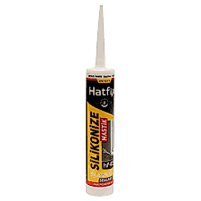 HATFİX SİLİKONİZE MASTİK GRİ ANTRASİT 450 GR