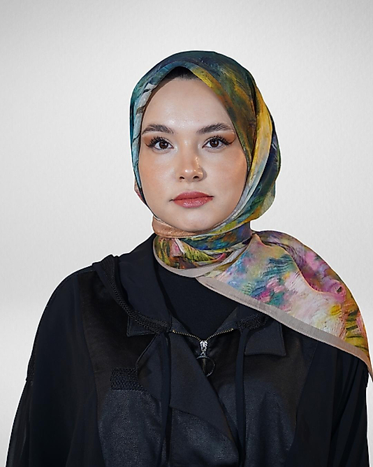 Spring Eşarp Suluboya Desen