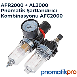 AFR2000 + AL2000 Pnömatik Şartlandırıcı Kombinasyonu AFC2000