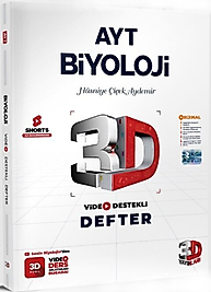 3D Yayınları AYT Biyoloji Video Destekli Defter