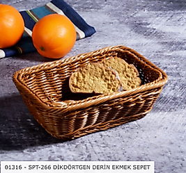 KSV HASIR DİKDÖRTGEN EKMEK SEPETİ