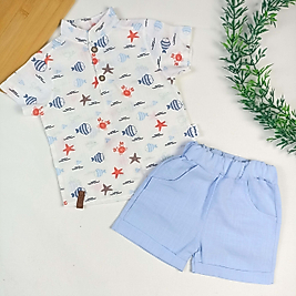 Sailor Müslin Gömlekli Hakim Yaka Takım